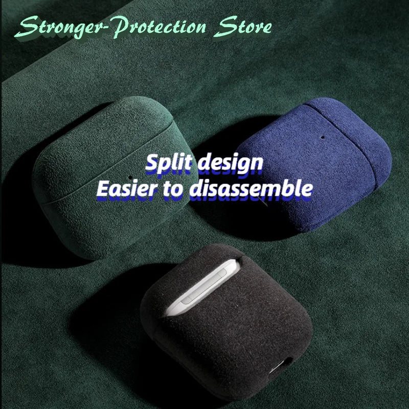 Italian Suede Leather Case For Airpods
