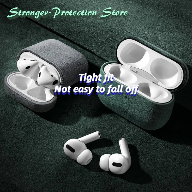 Italian Suede Leather Case For Airpods
