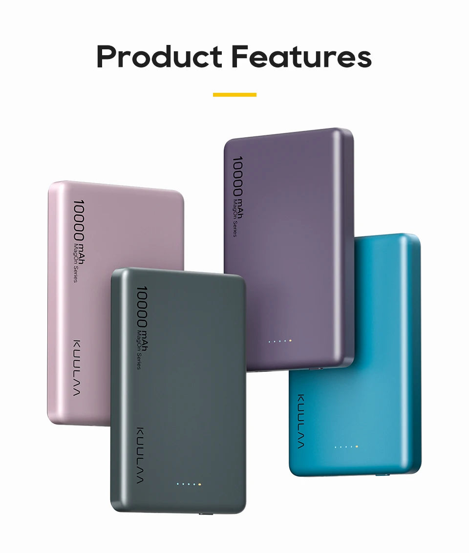 Power Bank 10000mAh Mini Magnetic powebank