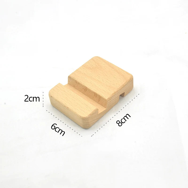 Solid Wood Cell Phone Rack Stand Holder