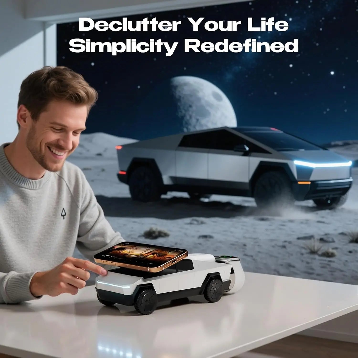 Cybertruck Phone Stand For iPhone and iPhone accessories