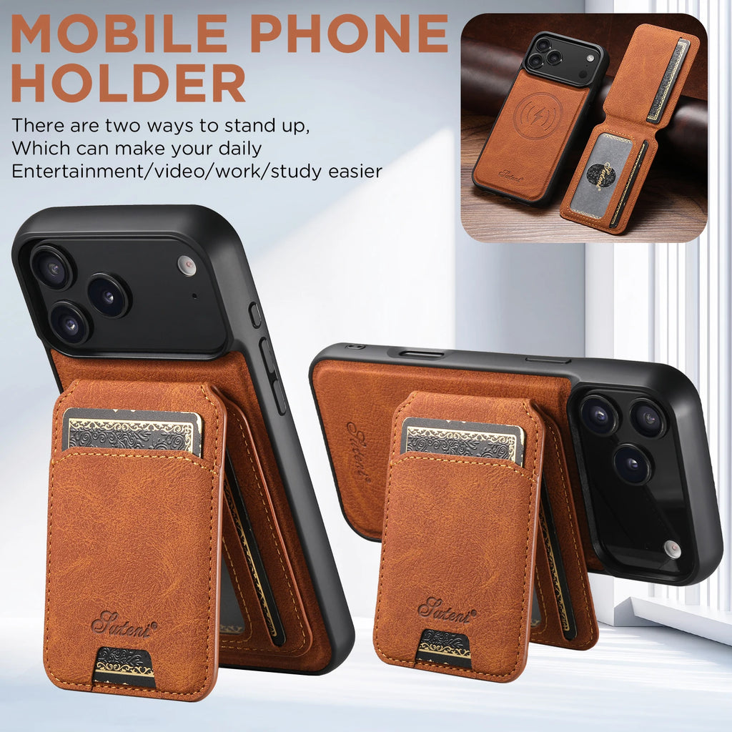 Wireless Charging leather Phone Case