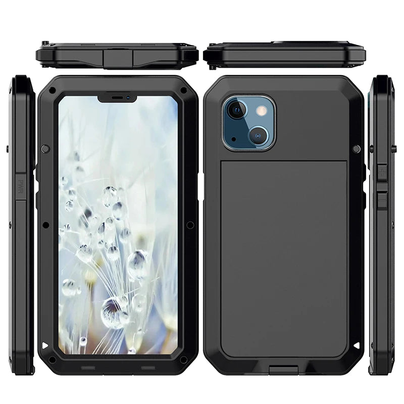 Waterproof Heavy Duty Metal Case For iPhone