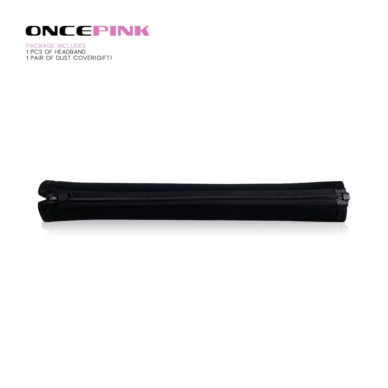 Full Closure Headphone Headband Cover Zipper