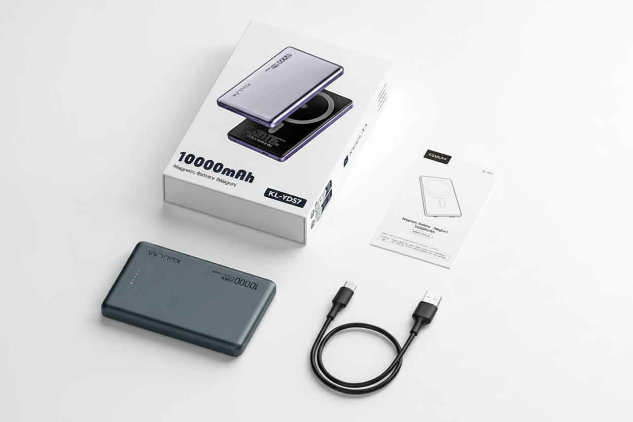 Power Bank 10000mAh Mini Magnetic powebank
