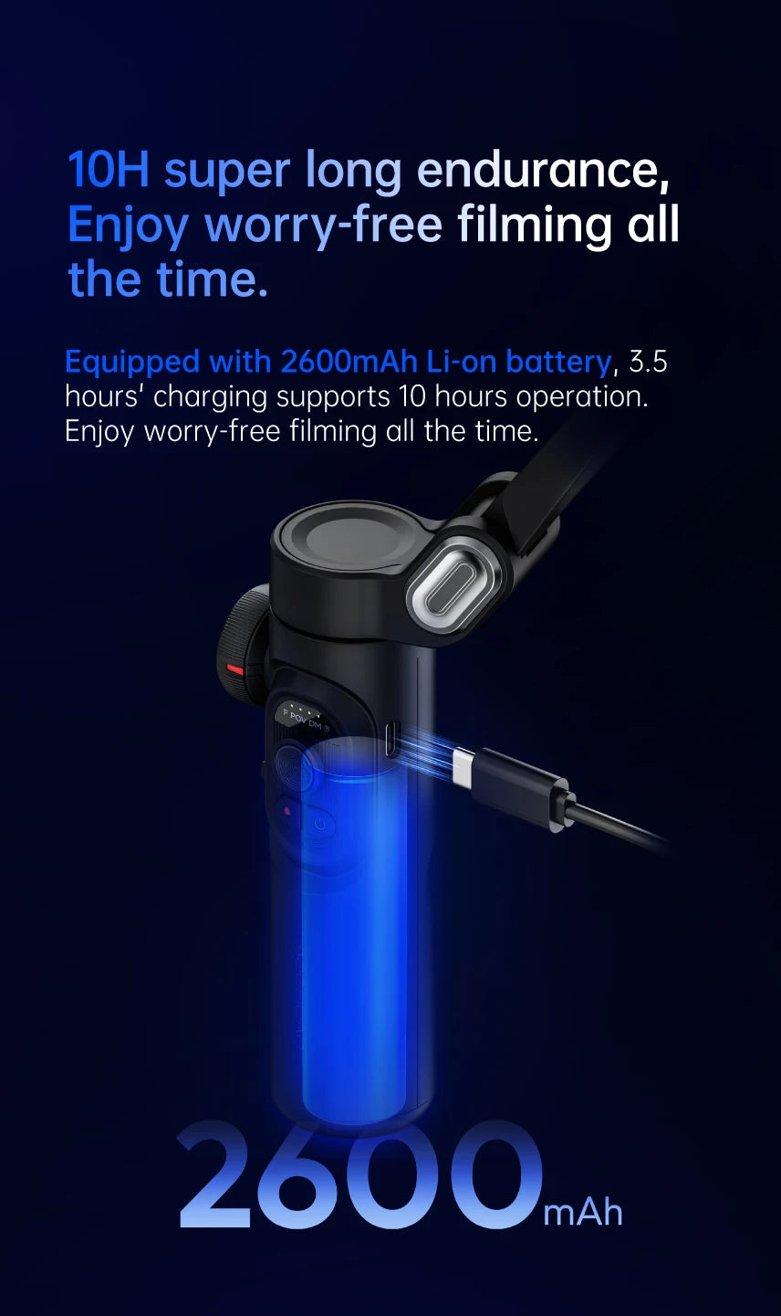 Handheld Gimbal Stabilizer SmartXE for iPhone Android AI Face