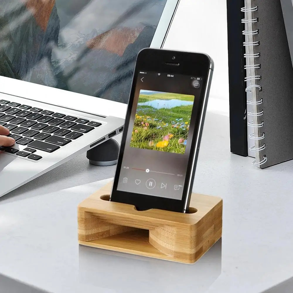 Wood Cell Phone Stand Mobile Phone Sound Amplifier