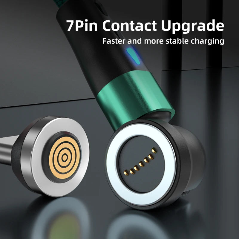 magnetic rotating phone cable