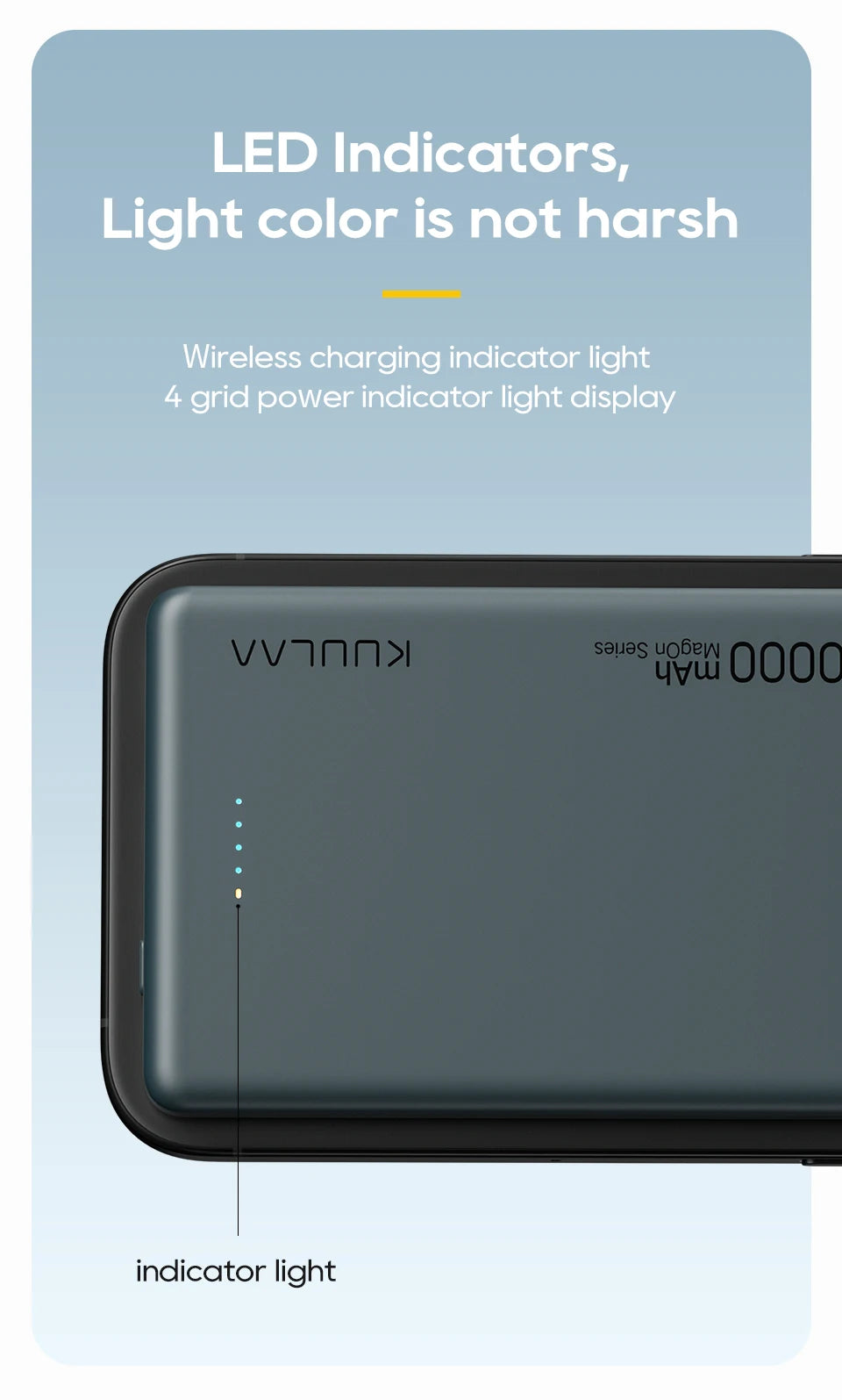Power Bank 10000mAh Mini Magnetic powebank