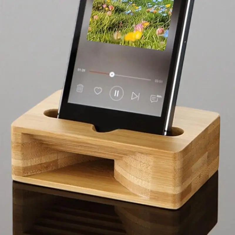 Wood Cell Phone Stand Mobile Phone Sound Amplifier