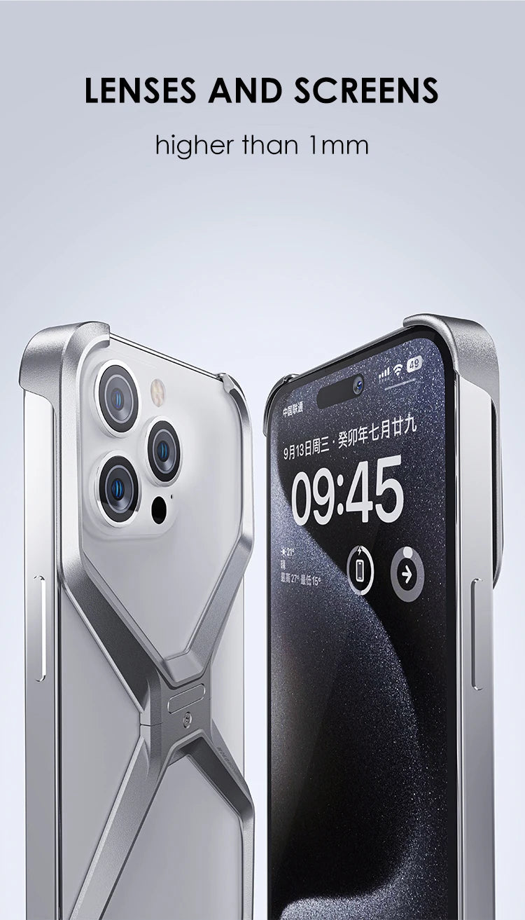 Luxury Aluminium Rimless Phone Case
