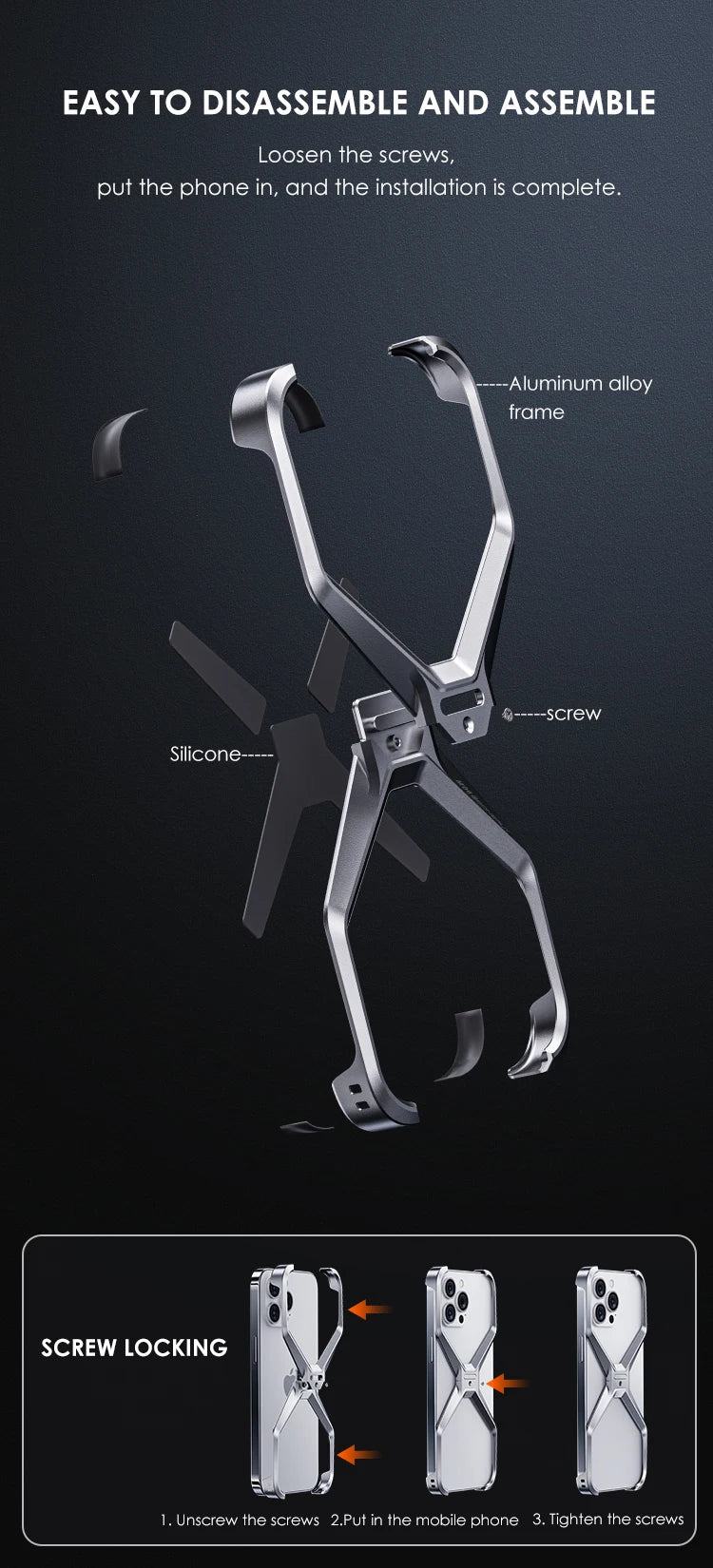 Luxury Aluminium Rimless Phone Case