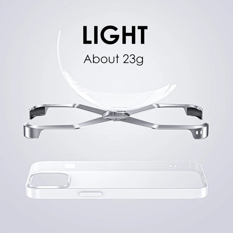 Luxury Aluminium Rimless Phone Case
