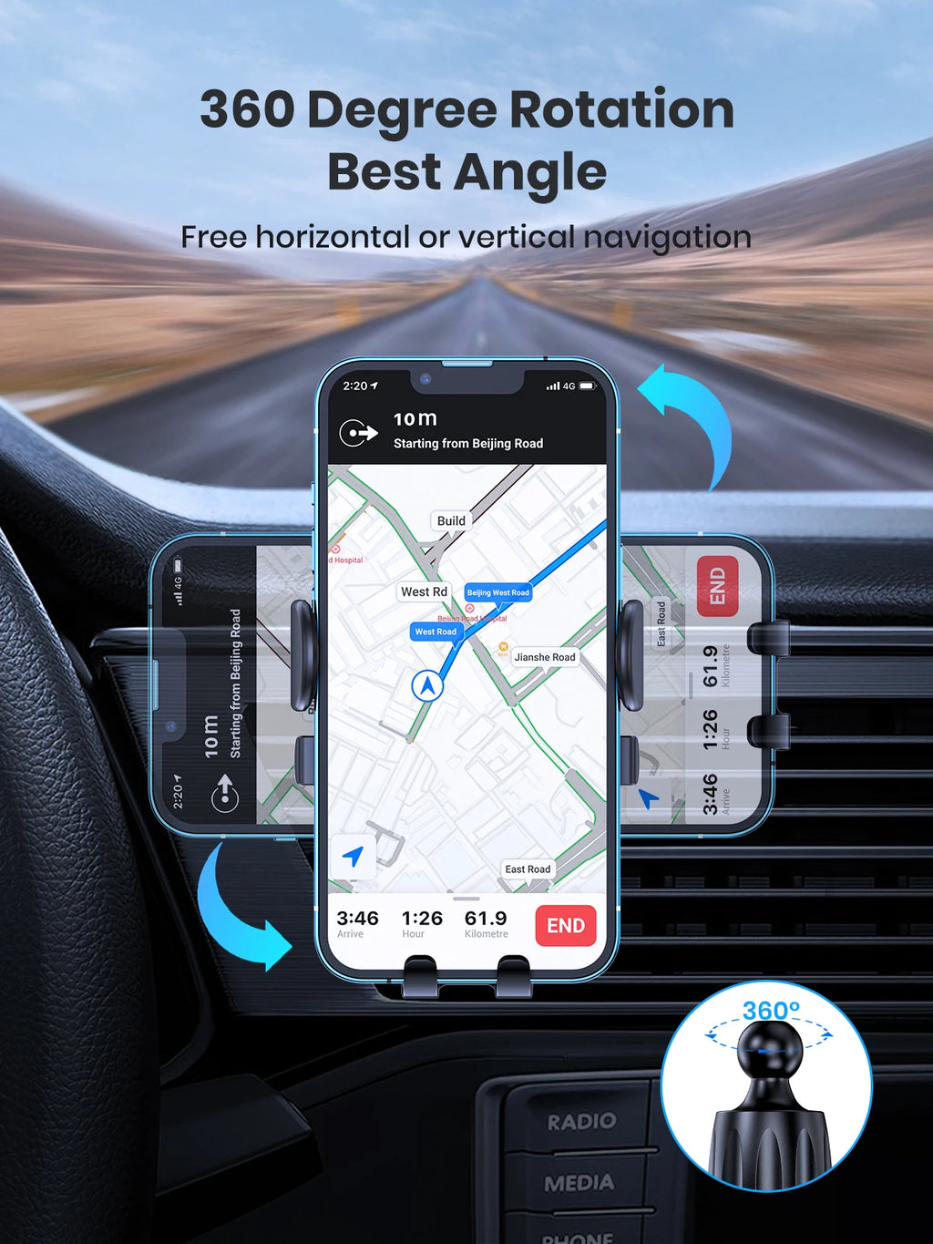 Car Phone Holder Mount