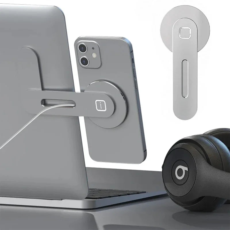 Magnetic Laptop Phone Holder Computer Monitor Side