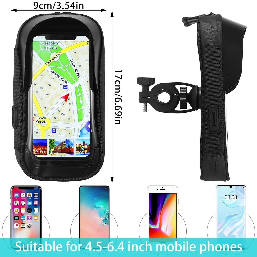 Bicycle Motorcycle Waterproof 360° Rotation Phone Holder