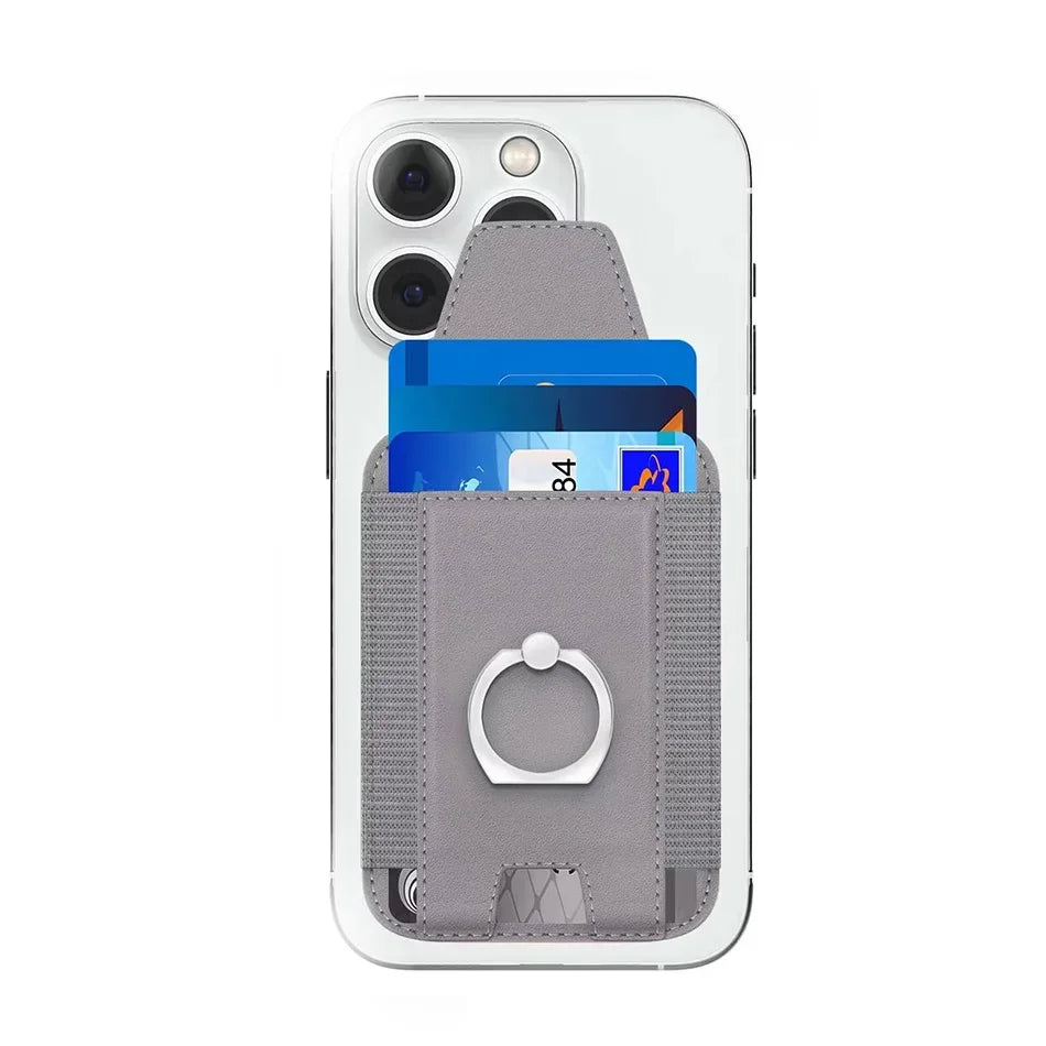 Magnetic IPhone leather Card Holder