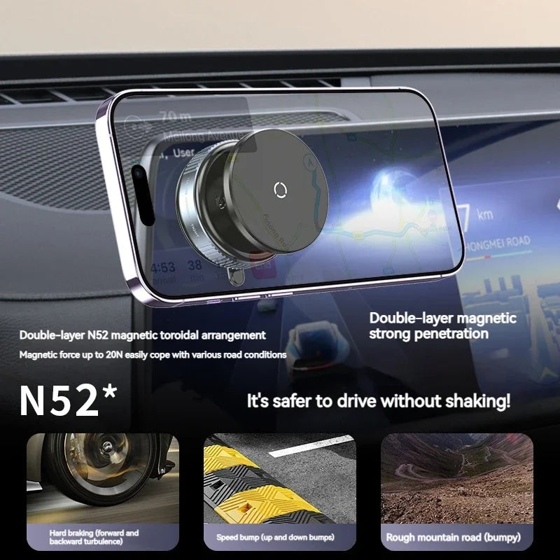 Suction Magnetic Car Phone Holder