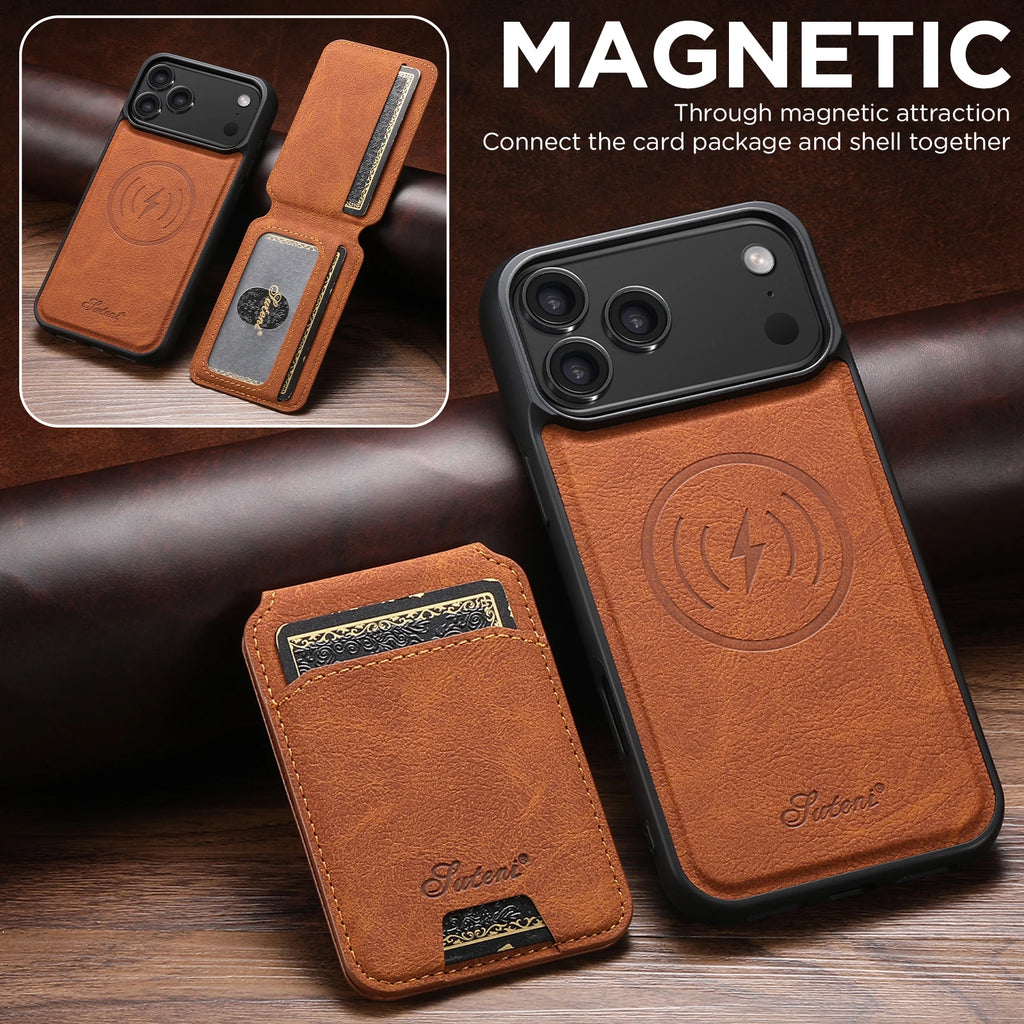 Wireless Charging leather Phone Case