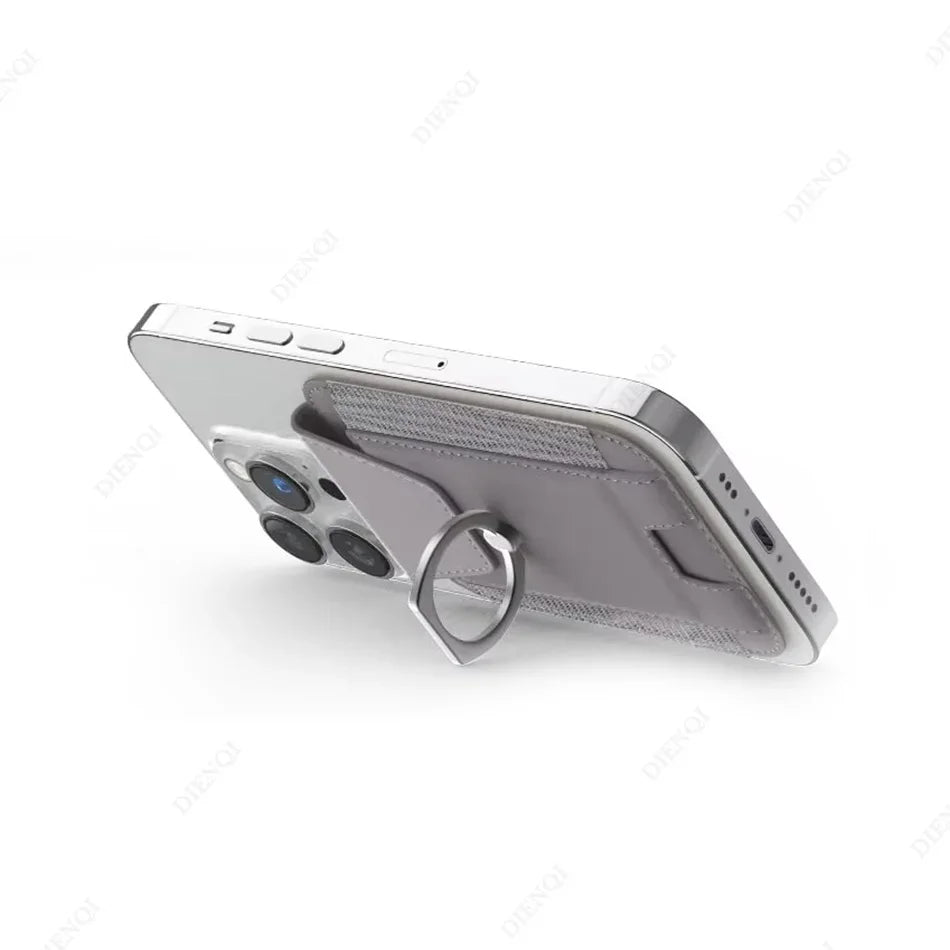 Magnetic IPhone leather Card Holder