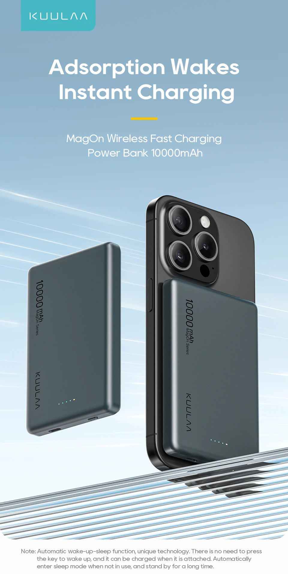 Power Bank 10000mAh Mini Magnetic powebank