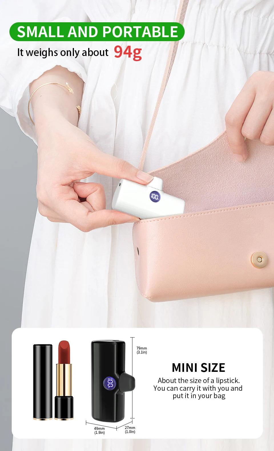 Portable Charger for iPhone Charging Power Bank