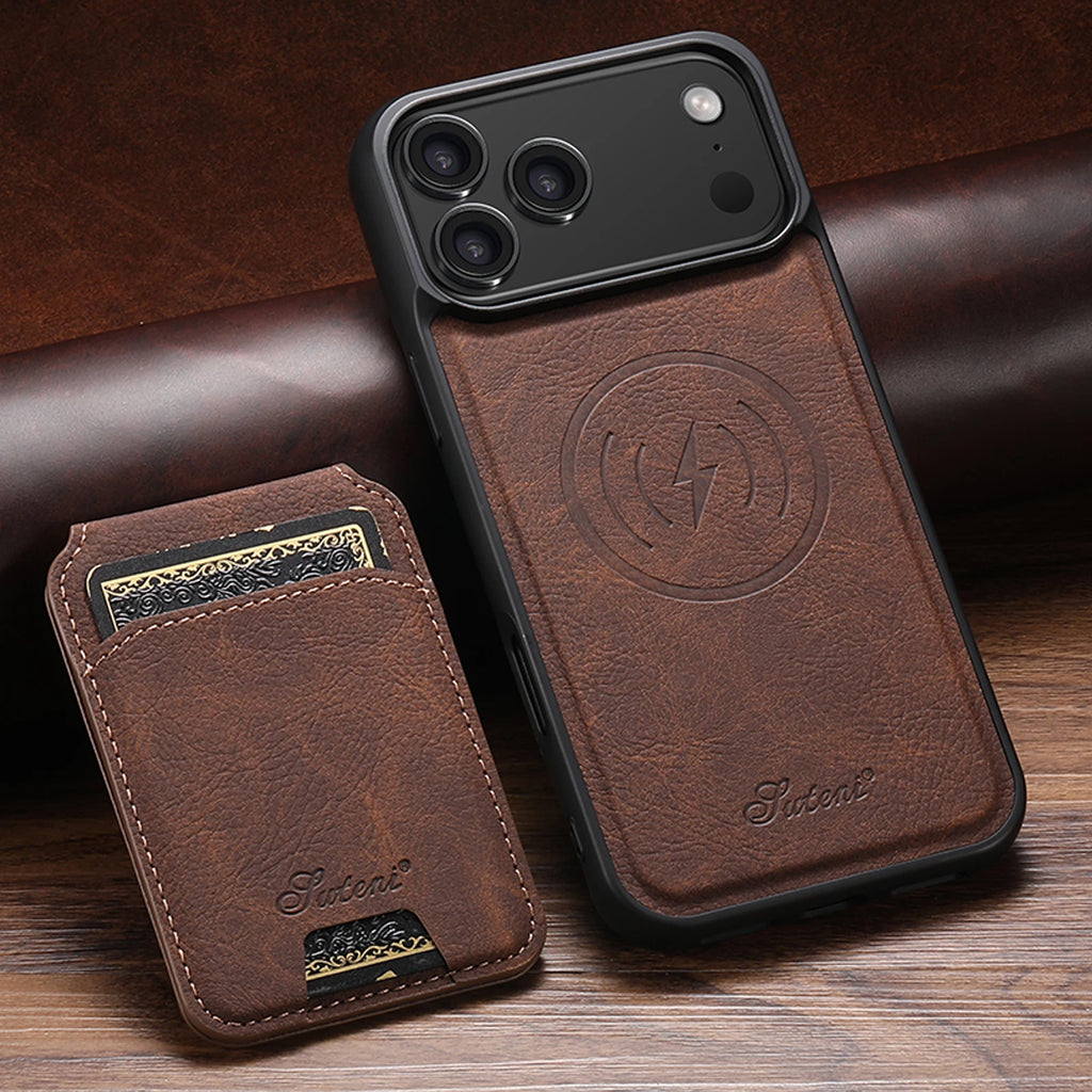 Wireless Charging leather Phone Case
