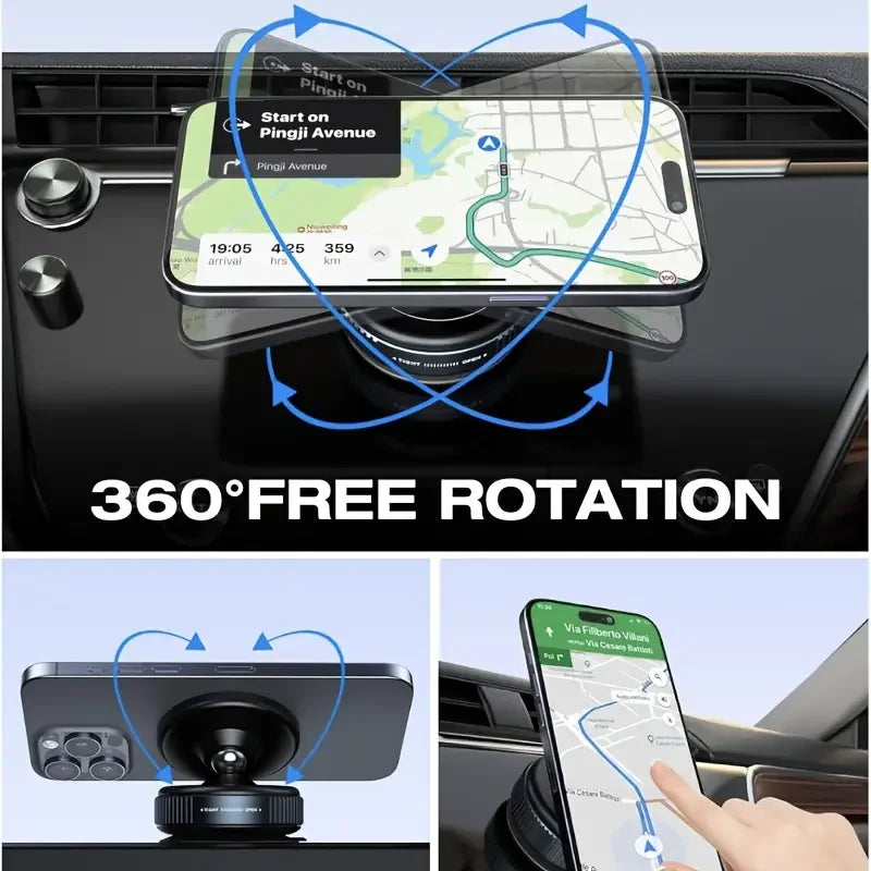 Suction Magnetic Car Phone Holder