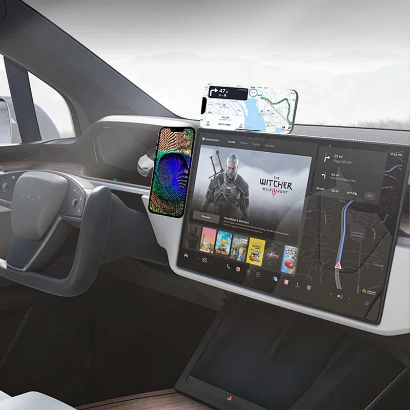 Magnetic Laptop Phone Holder Computer Monitor Side