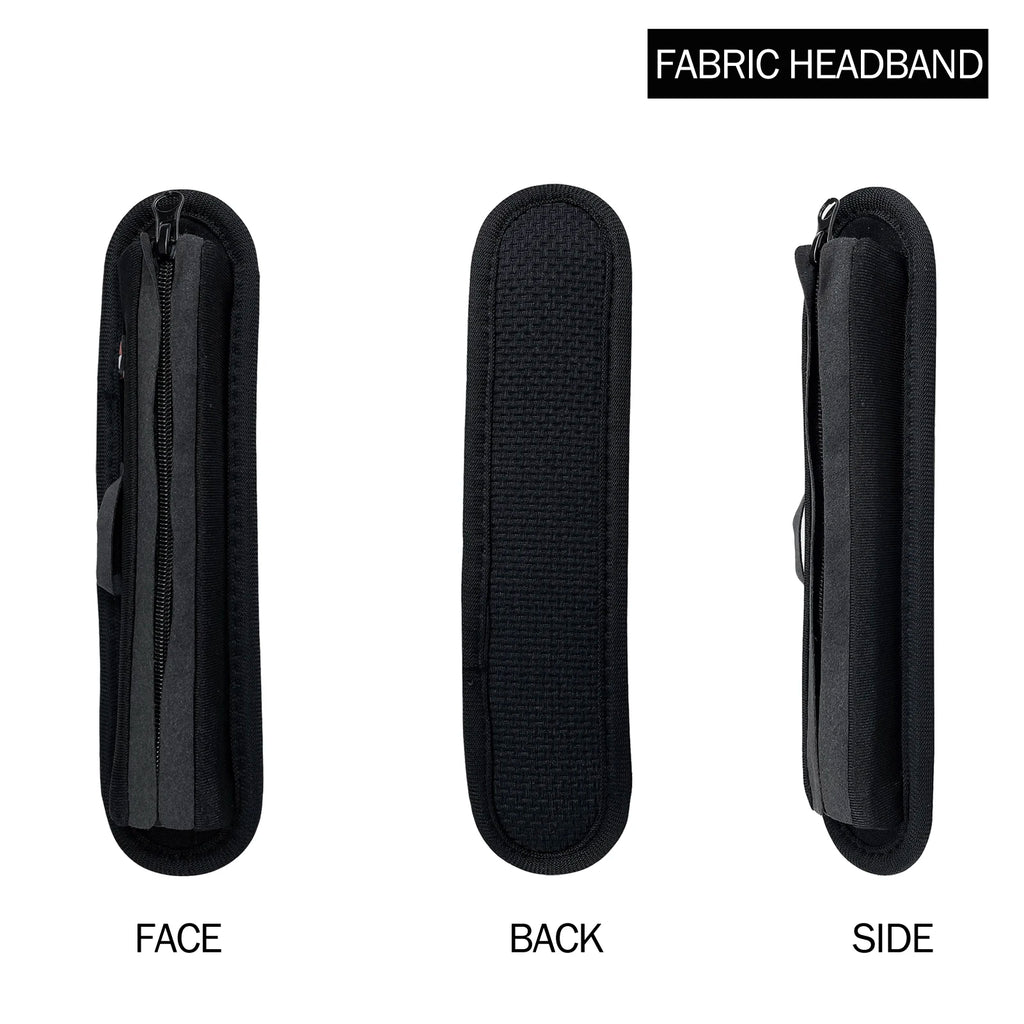 Full Closure Headphone Headband Cover Zipper