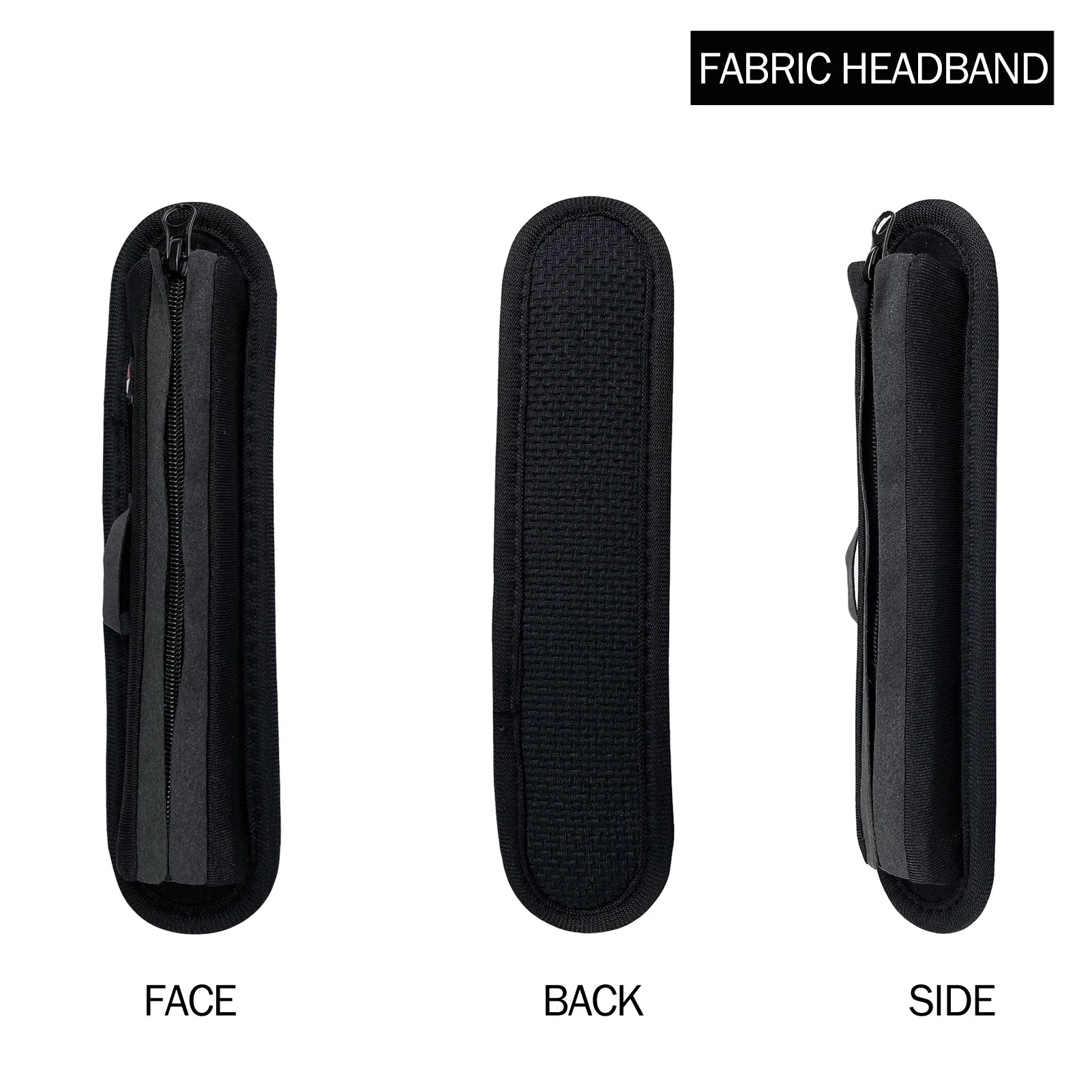 Full Closure Headphone Headband Cover Zipper