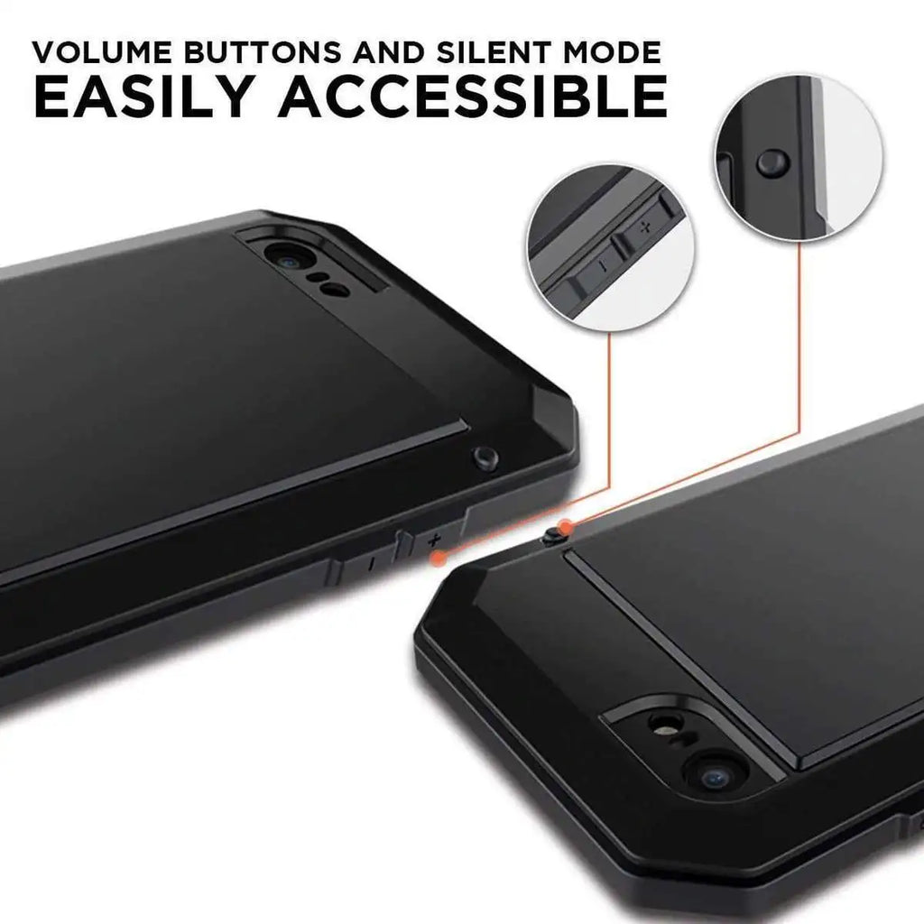 Waterproof Heavy Duty Metal Case For iPhone