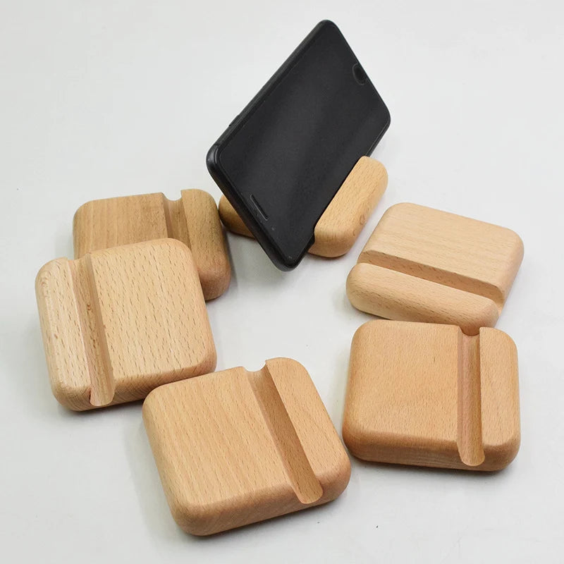 Solid Wood Cell Phone Rack Stand Holder