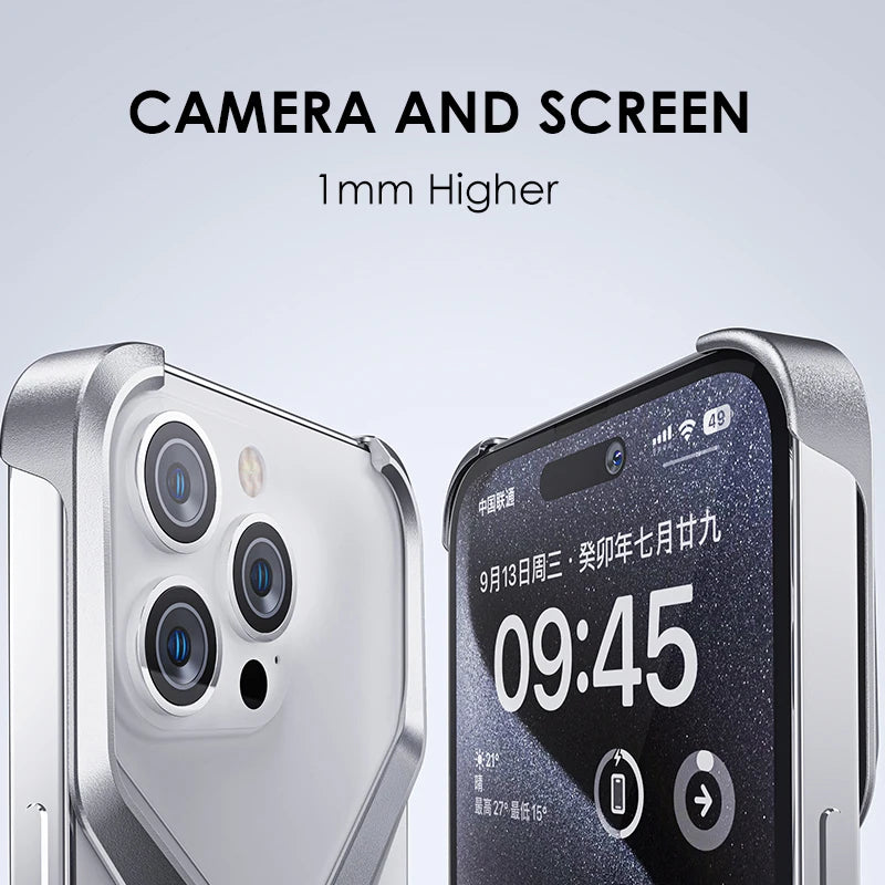 Luxury Aluminium Rimless Phone Case
