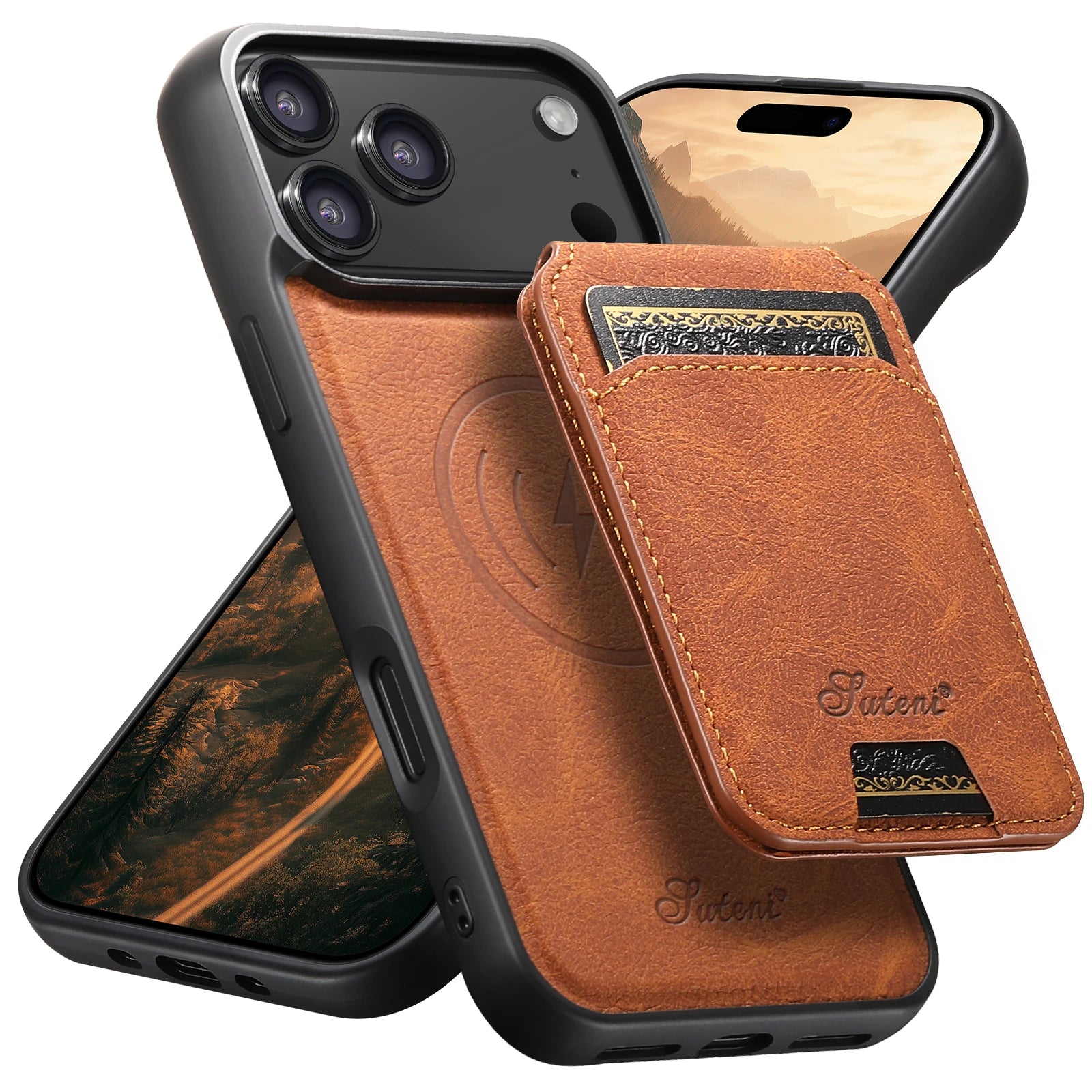 Wireless Charging leather Phone Case