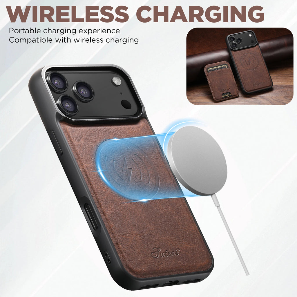 Wireless Charging leather Phone Case