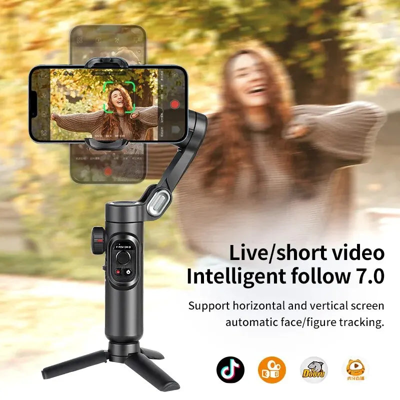Handheld Gimbal Stabilizer SmartXE for iPhone Android AI Face
