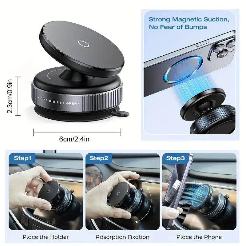 Suction Magnetic Car Phone Holder