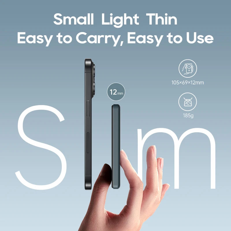 Power Bank 10000mAh Mini Magnetic powebank