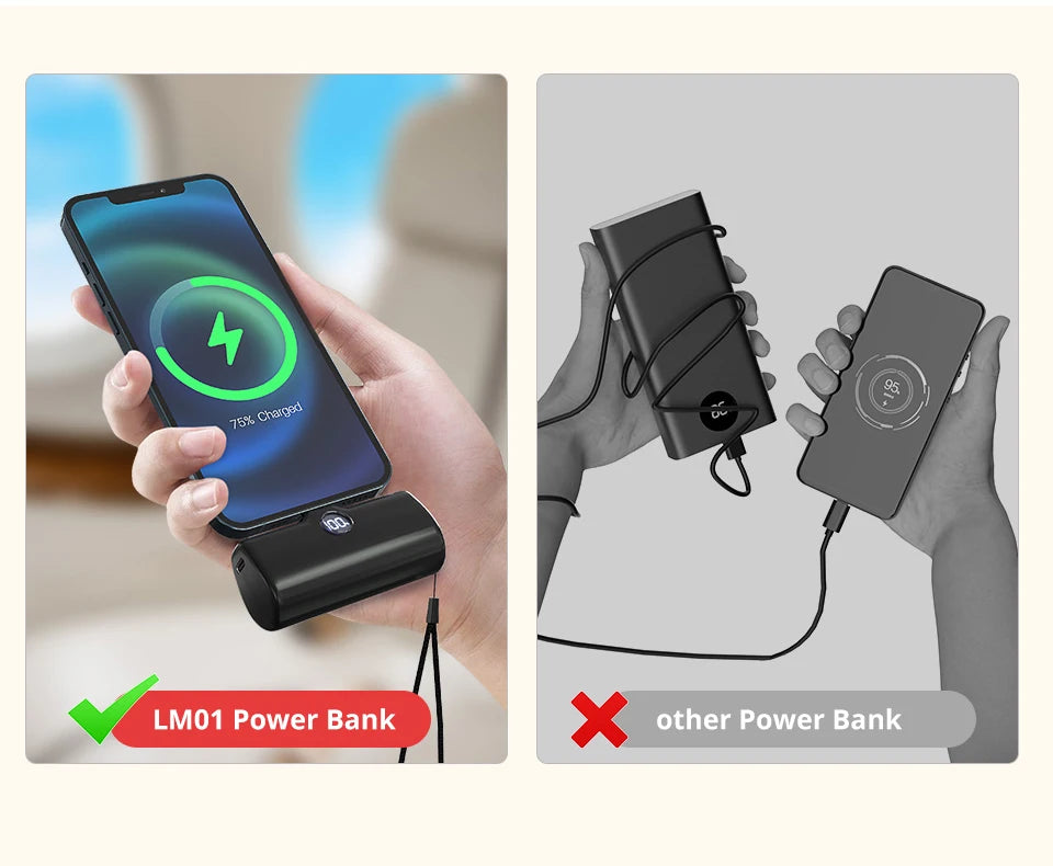 Portable Charger for iPhone Charging Power Bank