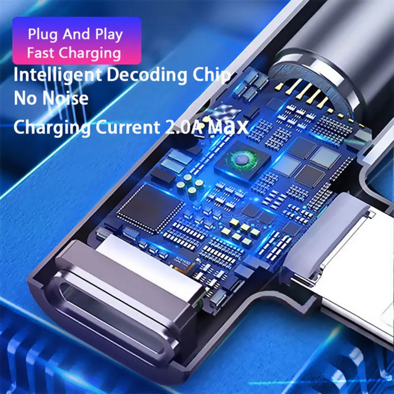 NEW 2 IN 1 Audio Headphone Charging Dual Adapter Splitter For iPhone For 3.5mm Jack to Earphone