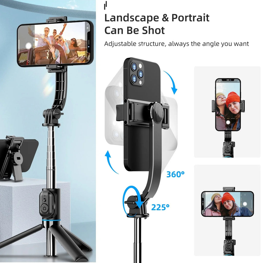 Wireless Selfie Stick Tripod Stand with Bluetooth Remote