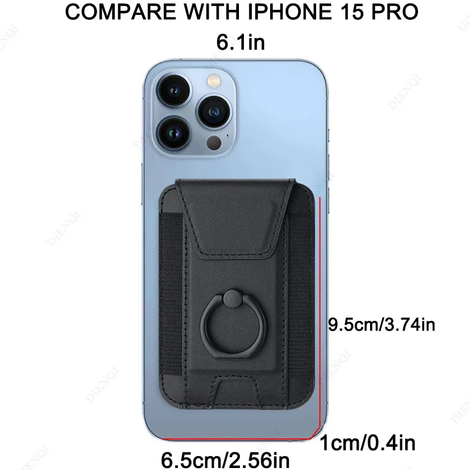 Magnetic IPhone leather Card Holder