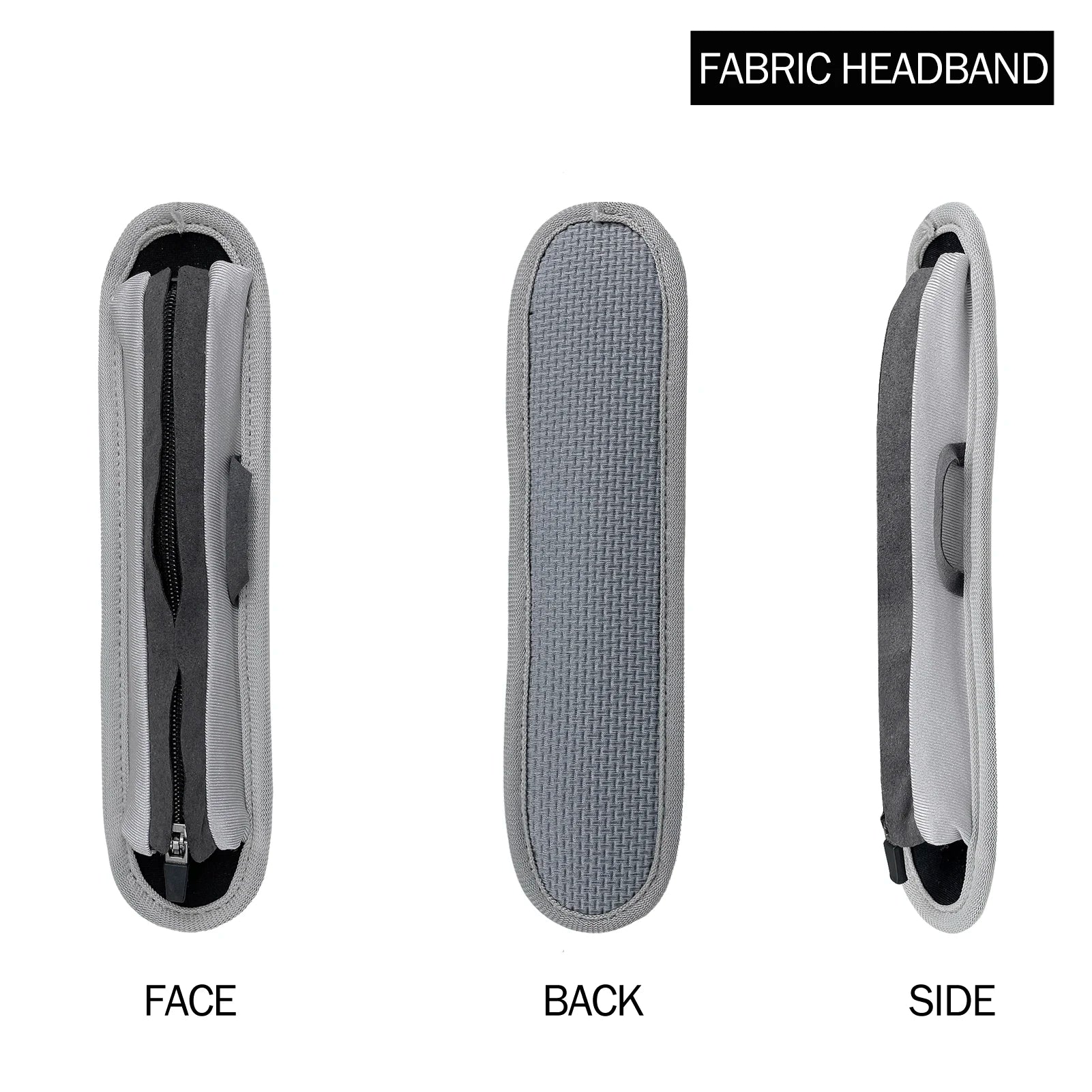 Full Closure Headphone Headband Cover Zipper