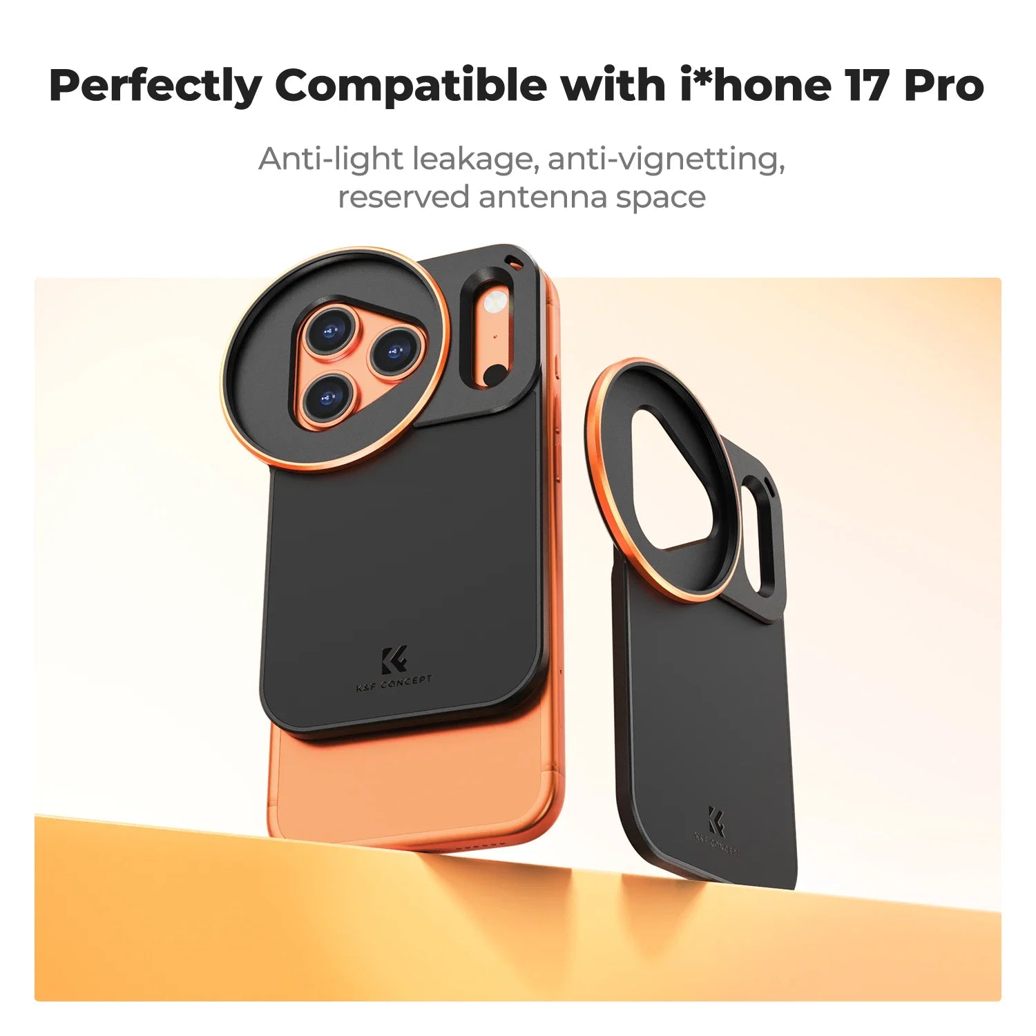 K&F CONCEPT 58mm Variable ND2-32 or CPL Polarizer Filter for iPhone 17 Pro