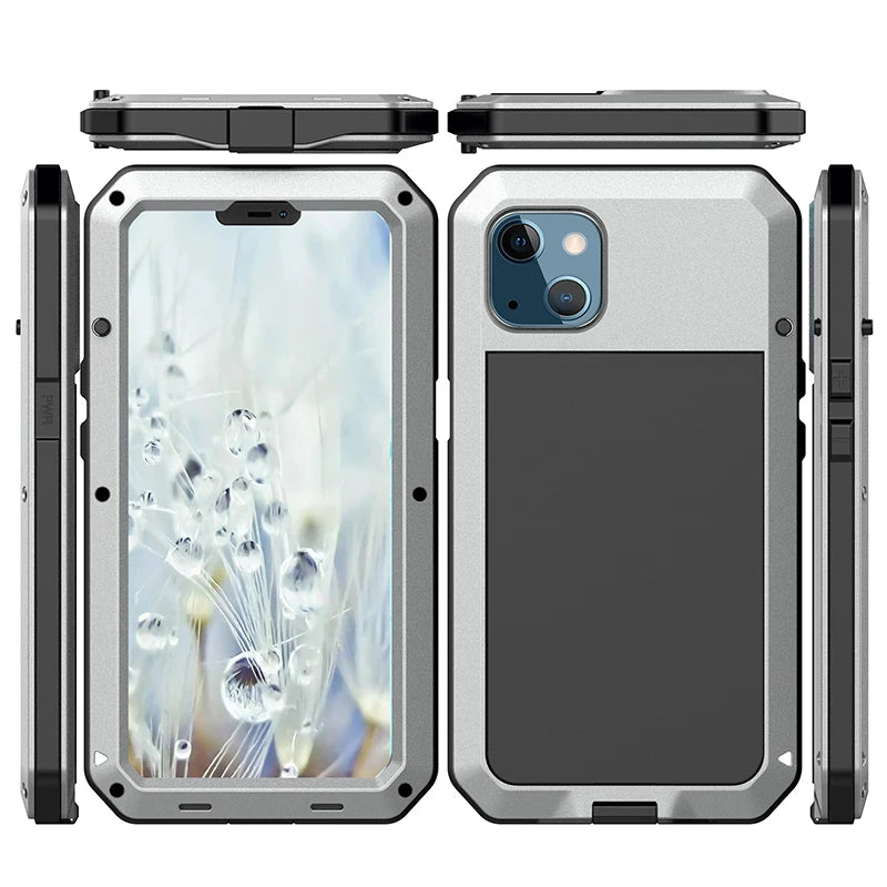 Waterproof Heavy Duty Metal Case For iPhone