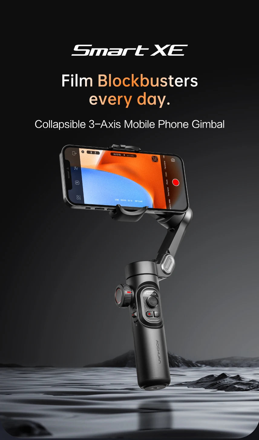 Handheld Gimbal Stabilizer SmartXE for iPhone Android AI Face