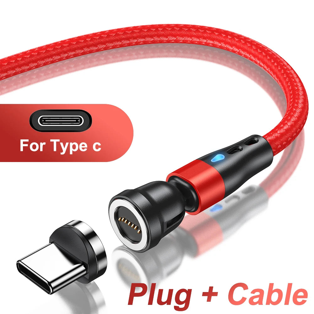 magnetic rotating phone cable