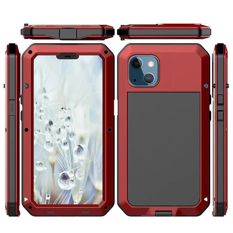 Waterproof Heavy Duty Metal Case For iPhone