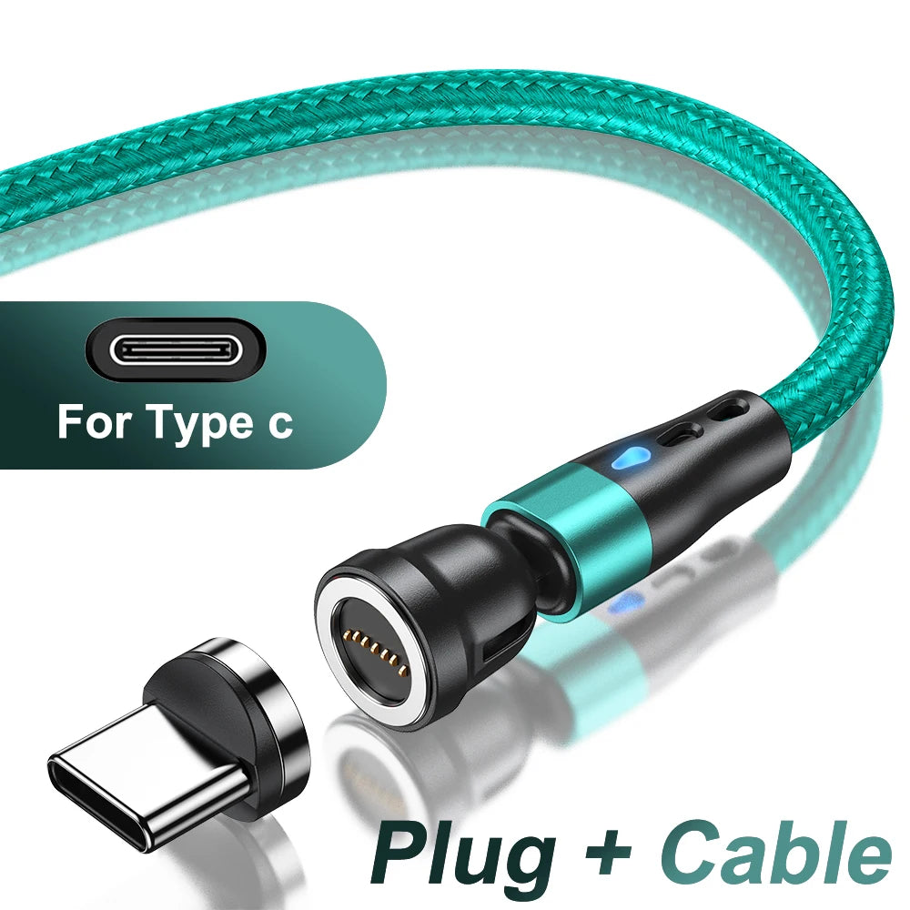 magnetic rotating phone cable